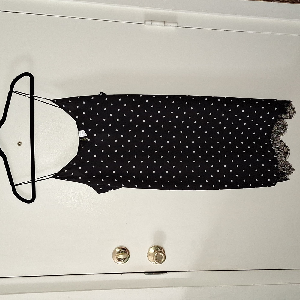 NWT H&M Polka Dot Lace Hem Slip Dress